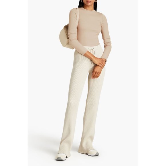 NWT The Range Revolve neutral beige cutout back ribbed bodysuit - Picture 4 of 11